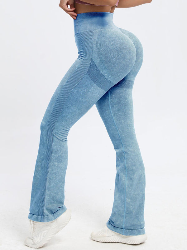 Kot Flare Yüksek Bel Tayt