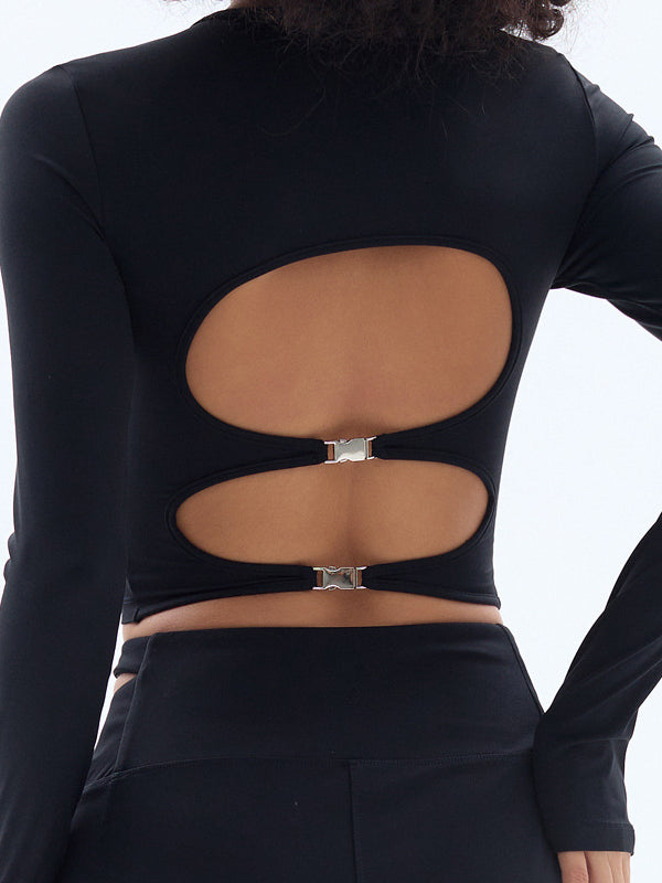 Kadın Uzun Kollu, Seksi Göğüs Pedli ve Parmak Delikli Üst