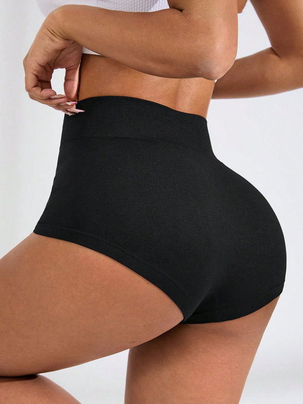 Seksi Düz Renk Destekli Korse Tasarımlı Hızlı Kuruyan Şort