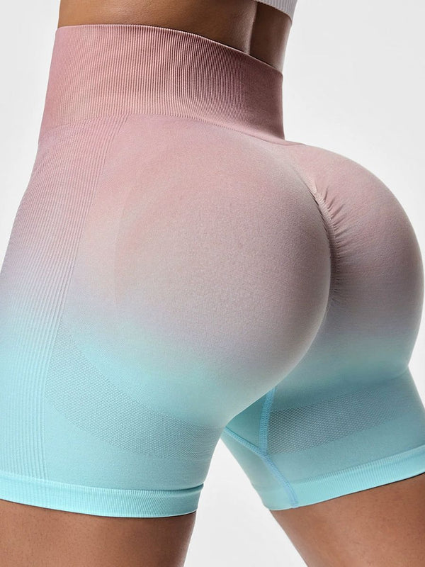 Vogue Ombre Buruşuk Kalça Dolgulu Tasarım Şort