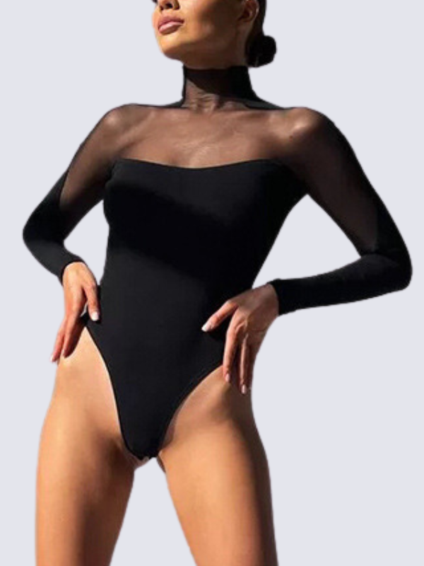 Aysham | Patchwork Şekillendirici Body - Doğal Hat Vurgulu İç Giyim