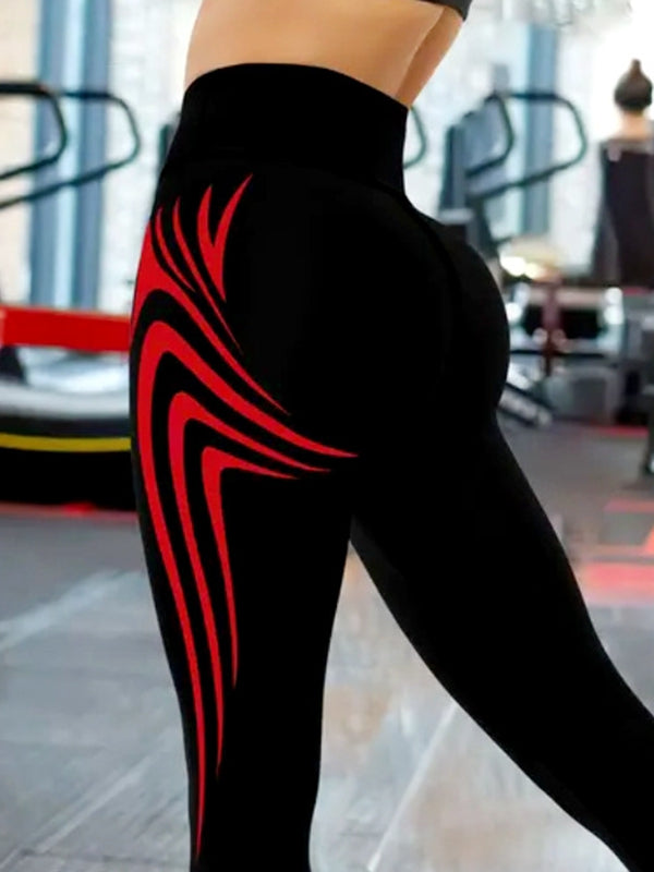 Kontrast Renkli Baskılı Tayt