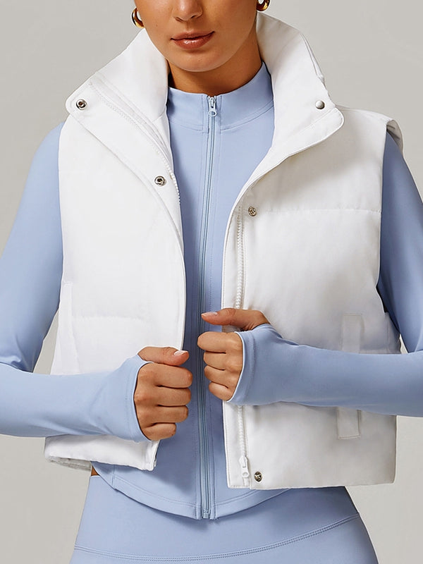 Kadın Fermuarlı Cep Yelek