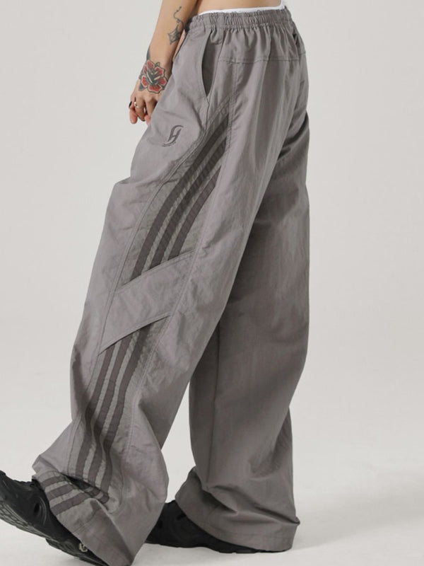 Cepli Günlük Kargo Hızlı Kuruyan Çizgili Pantolon