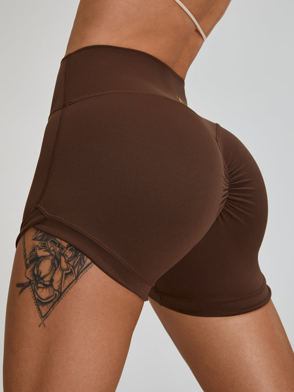 Scrunch Bum Yüksek Bel Spandex Spor Salonu Şortu