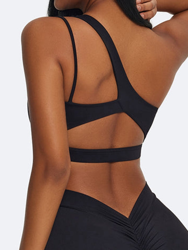 Kadın Kesik Tasarım Nefes Alabilen Spor Sütyeni