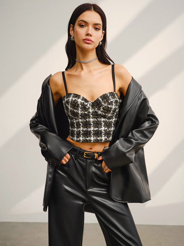 Sweet  Kareli Crop Bluz