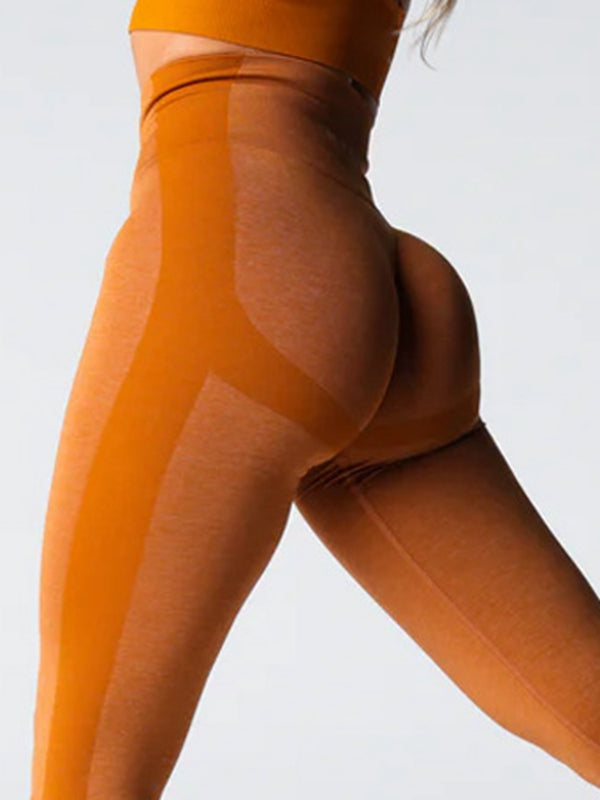 Seksi Buruşuk Kalça Kalça Kaldırma Dikişsiz Tayt