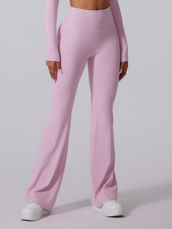 Flare Yüksek Bel Kalça Kaldırma Yoga Taytı