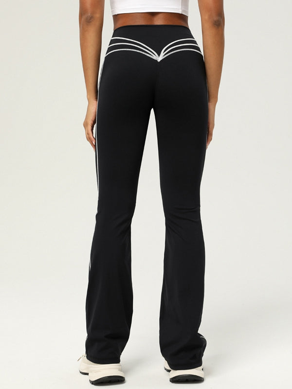 Flare Kalça Çizgili Tayt