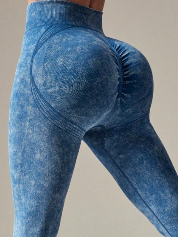 Kot Buruşuk Kalça Yüksek Bel Tayt