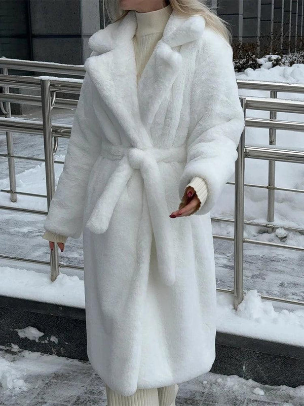 Lüks Uzun Suni Kürk Kaban