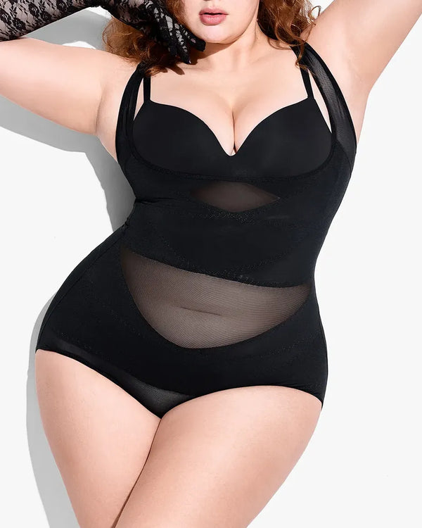 Aysham U-Şekil Destekleyici Bodysuit | Karın Kontrolü & Kalça Kaldırıcı Tasarım