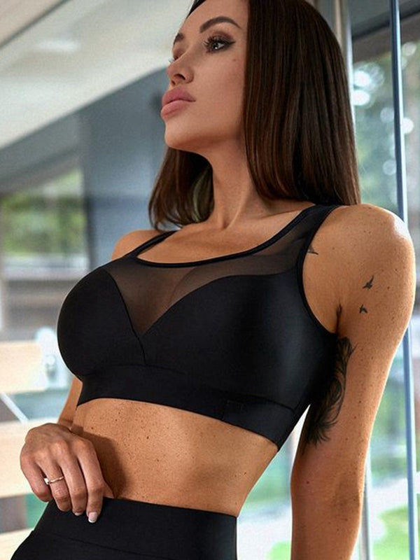 Kadınlar İçin Şık ve Eşsiz File Spor Sütyeni