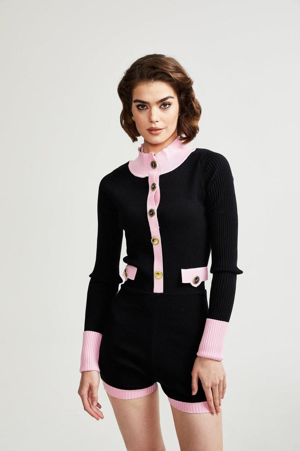 Ondinea Elegance İki Renkli Örgü Tulum