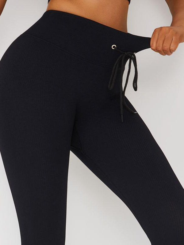 Bağcıklı Ribanalı Fitness Yoga Taytı