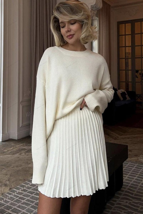 Kazak ve Pileli Etek Takımı