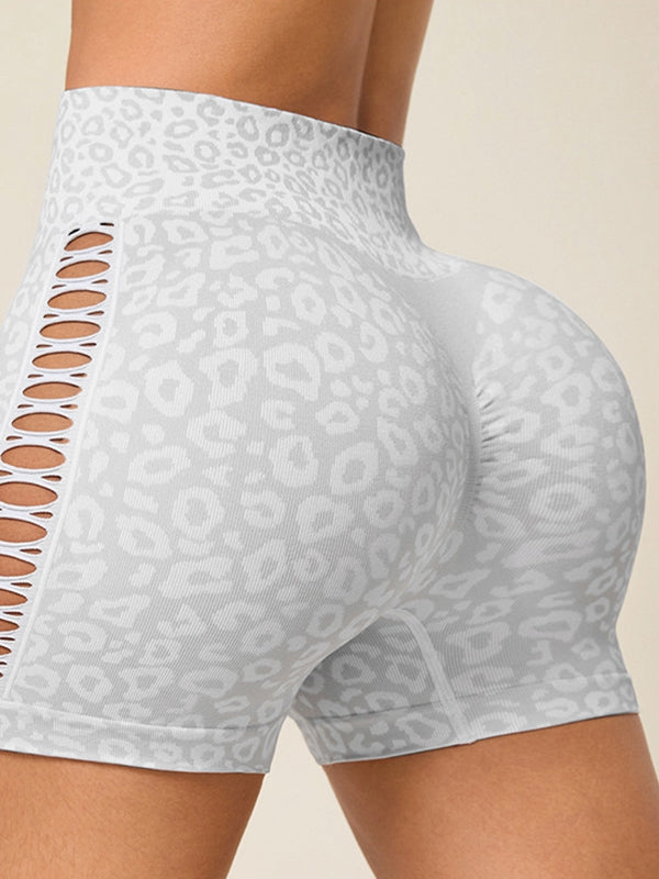 Leopar Desenli İçi Boş Sıcak Şort