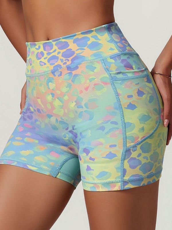 Renkli Desenli Cepli Şort