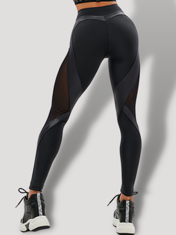 Seksi File Deri Kalp Şeklinde Tasarımlı Kalça Taytı